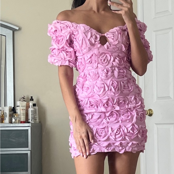 Pink Flower Dress - Picture 2 of 4